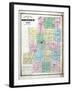 1871, Morrow County Outline Map, Ohio, United States-null-Framed Giclee Print