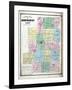 1871, Morrow County Outline Map, Ohio, United States-null-Framed Giclee Print