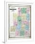 1871, Morrow County Outline Map, Ohio, United States-null-Framed Giclee Print