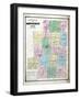 1871, Morrow County Outline Map, Ohio, United States-null-Framed Giclee Print