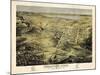 1871, Negaunee Bird's Eye View, Michigan, United States-null-Mounted Giclee Print