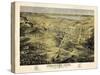 1871, Negaunee Bird's Eye View, Michigan, United States-null-Stretched Canvas
