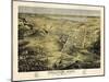 1871, Negaunee Bird's Eye View, Michigan, United States-null-Mounted Giclee Print