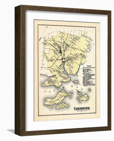 1871, Yarmouth, Maine, United States-null-Framed Premium Giclee Print