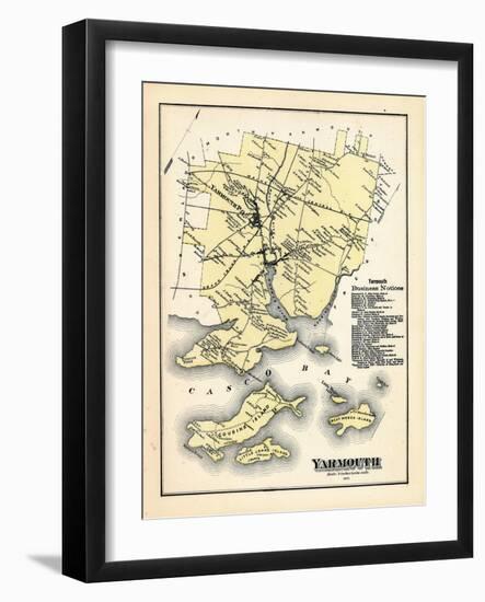 1871, Yarmouth, Maine, United States-null-Framed Premium Giclee Print