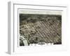 1872, Columbia Bird's Eye View, South Carolina, United States-null-Framed Giclee Print