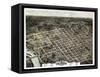 1872, Columbia Bird's Eye View, South Carolina, United States-null-Framed Stretched Canvas