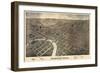 1872, Columbus Bird's Eye View, Ohio, United States-null-Framed Giclee Print