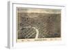 1872, Columbus Bird's Eye View, Ohio, United States-null-Framed Giclee Print