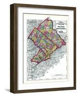 1872, Delaware, Montgomery, Bucks Counties, Pennsylvania, United States-null-Framed Giclee Print