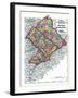1872, Delaware, Montgomery, Bucks Counties, Pennsylvania, United States-null-Framed Giclee Print