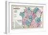 1872, Fayette County Outline Map, Pennsylvania, United States-null-Framed Giclee Print