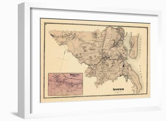 1872, Ipswich, Middleton Village, Massachusetts, United States-null-Framed Giclee Print