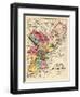 1872, Philadelphia County and City Outline Map, Pennsylvania, United States-null-Framed Giclee Print