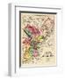 1872, Philadelphia County and City Outline Map, Pennsylvania, United States-null-Framed Giclee Print