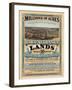 1872 Poster Advertising Land for Sale to Settlers during America's Westward Expansion-null-Framed Giclee Print