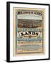 1872 Poster Advertising Land for Sale to Settlers during America's Westward Expansion-null-Framed Giclee Print