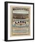 1872 Poster Advertising Land for Sale to Settlers during America's Westward Expansion-null-Framed Giclee Print