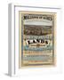 1872 Poster Advertising Land for Sale to Settlers during America's Westward Expansion-null-Framed Giclee Print