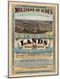 1872 Poster Advertising Land for Sale to Settlers during America's Westward Expansion-null-Mounted Giclee Print