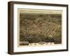 1872, Raleigh Bird's Eye View, North Carolina, United States-null-Framed Giclee Print