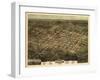 1872, Raleigh Bird's Eye View, North Carolina, United States-null-Framed Giclee Print