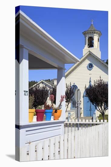 1872 United Methodist Church, Half Moon Bay, California, United States of America, North America-Richard Cummins-Stretched Canvas