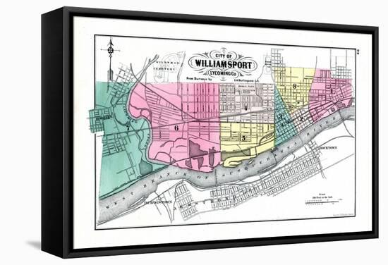 1872, Williamsport City, Pennsylvania, United States-null-Framed Stretched Canvas