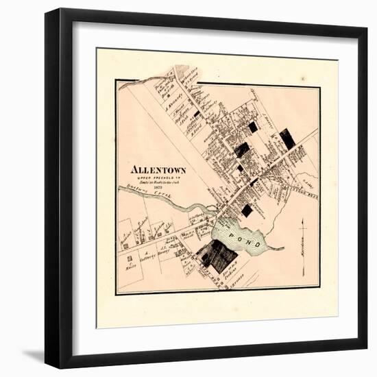 1873, Allentown, New Jersey, United States-null-Framed Giclee Print