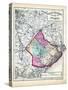 1873, Atlantic County Map, New Jersey, United States-null-Stretched Canvas