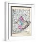 1873, Atlantic County Map, New Jersey, United States-null-Framed Giclee Print