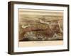 1873, Boston Bird's Eye View, Massachusetts, United States-null-Framed Giclee Print