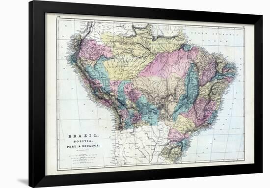 1873, Brazil, Bolivia, Peru, Ecuador-null-Framed Giclee Print