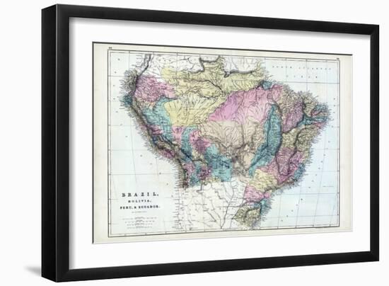 1873, Brazil, Bolivia, Peru, Ecuador-null-Framed Premium Giclee Print