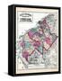 1873, Camden, Salem, Gloucester Counties Map, New Jersey, United States-null-Framed Stretched Canvas