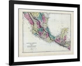 1873, Central America - Mexico, Guatemala, Honduras, San Salvador, Nicaragua-null-Framed Giclee Print