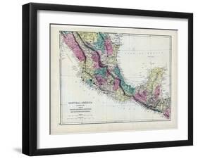 1873, Central America - Mexico, Guatemala, Honduras, San Salvador, Nicaragua-null-Framed Giclee Print