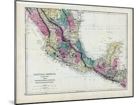 1873, Central America - Mexico, Guatemala, Honduras, San Salvador, Nicaragua-null-Mounted Giclee Print
