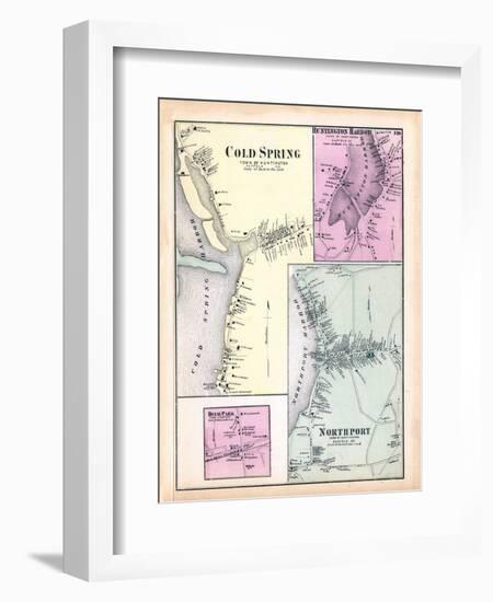 1873, Cold Spring Town Huntington Harbor Deer Park Town Northport Town, New York, United Stat-null-Framed Giclee Print