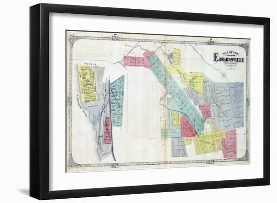 1873, Edwardsville, Mississippi River, Illinois, United States-null-Framed Giclee Print