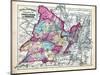 1873, Essex, Union and Hudson Counties Map, New Jersey, United States-null-Mounted Giclee Print