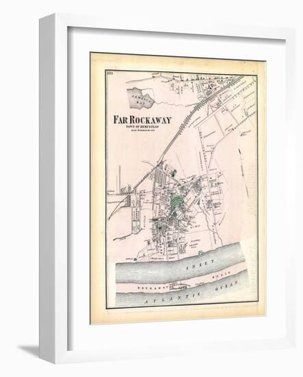 1873, Far Rockaway Town, New York, United States-null-Framed Giclee Print