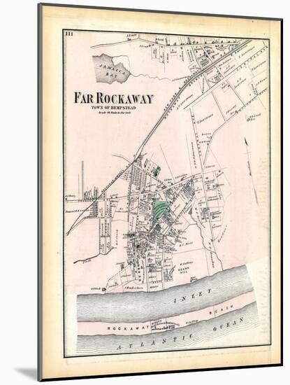 1873, Far Rockaway Town, New York, United States-null-Mounted Giclee Print