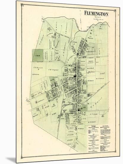 1873, Flemington, New Jersey, United States-null-Mounted Premium Giclee Print