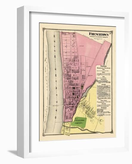 1873, Frenchtown, New Jersey, United States-null-Framed Giclee Print