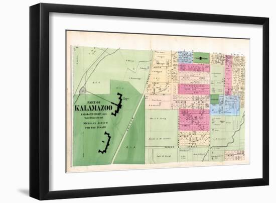 1873, Kalamazoo, Insane Asulum, Michigan, United States-null-Framed Giclee Print