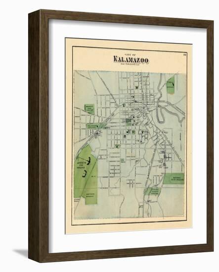 1873, Kalamazoo, Michigan, United States-null-Framed Giclee Print