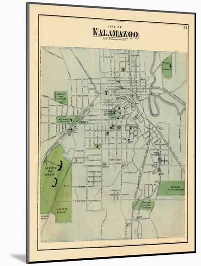 1873, Kalamazoo, Michigan, United States-null-Mounted Giclee Print