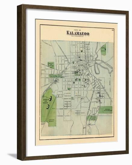 1873, Kalamazoo, Michigan, United States-null-Framed Giclee Print