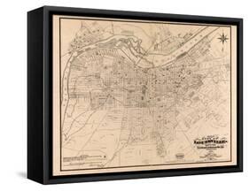 1873, Louisville, KY - New Albany and Jeffersonville, IN 1873, Kentucky, United States-null-Framed Stretched Canvas